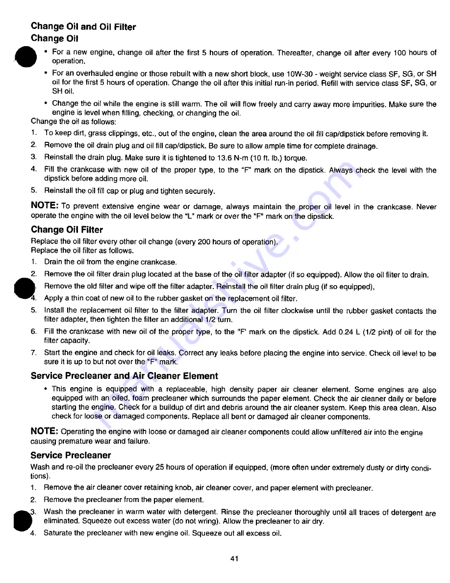 MTD Cub Cadet Z-42 Owner'S Manual Download Page 41