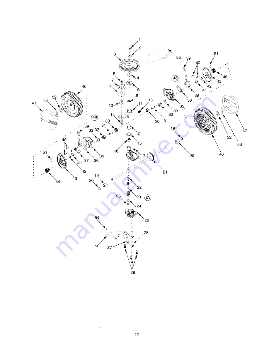 MTD Yard-Man 12A-559K401 Operator'S Manual Download Page 22