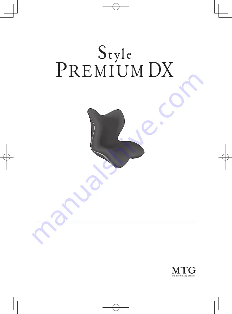 MTG Style Premium DX Instruction Manual Download Page 1