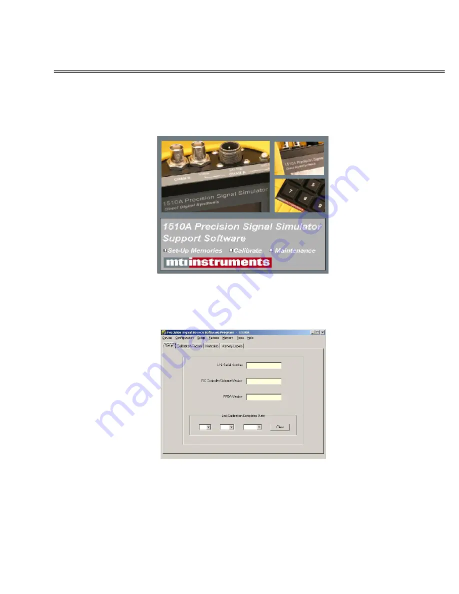 MTI 1510A Software Operation Manual Download Page 10