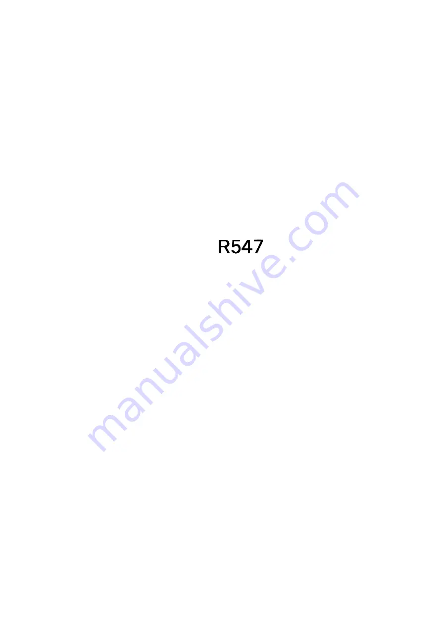 MTI R547 User Manual Download Page 1