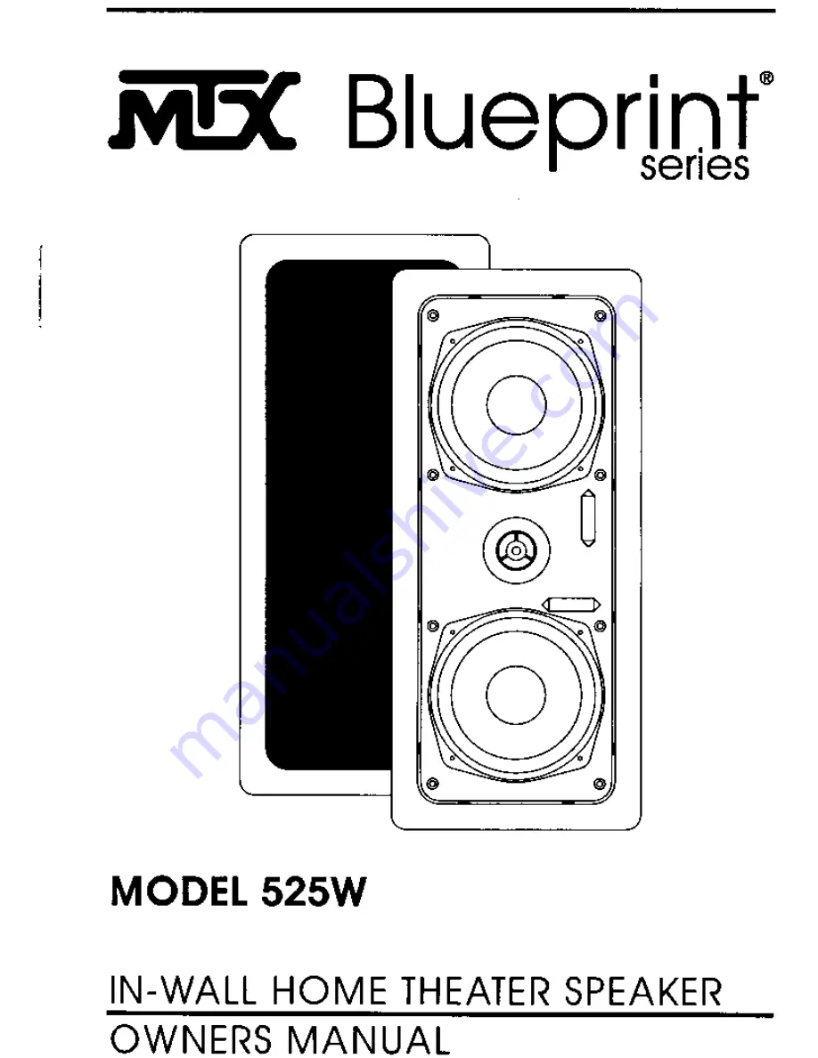 MTX 525W Owner'S Manual Download Page 1