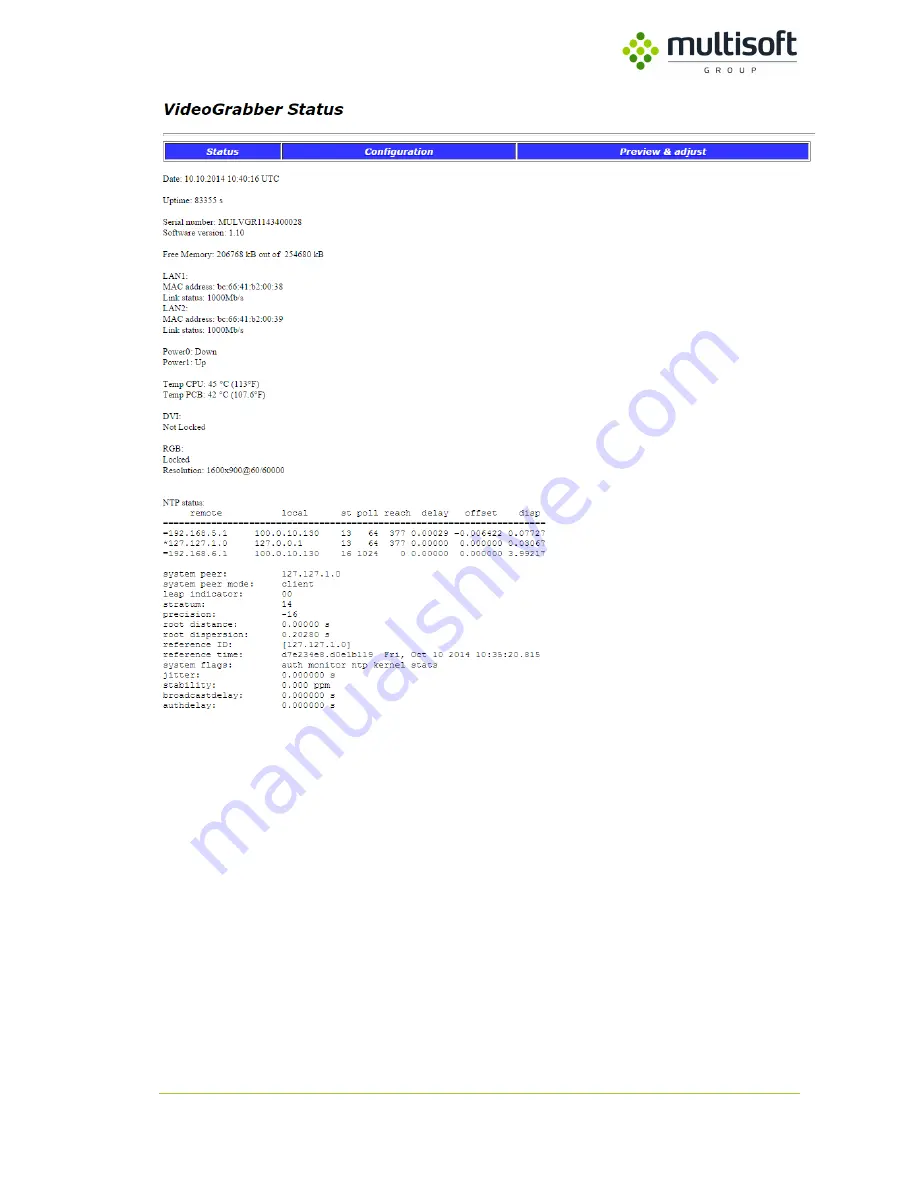 MULTISOFT DisplayPort User Manual Download Page 12