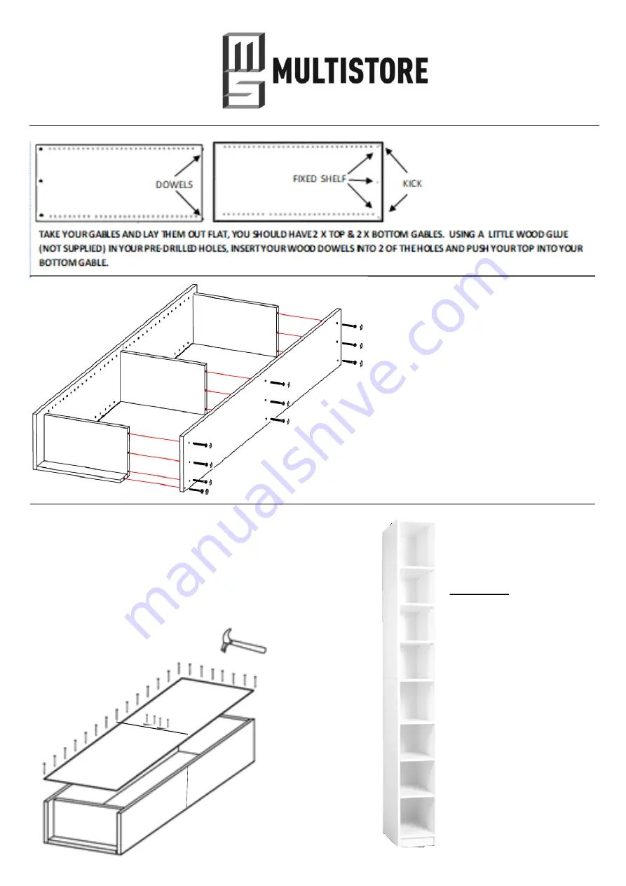 Multistore EXC-ST Assembly Instructions Download Page 3