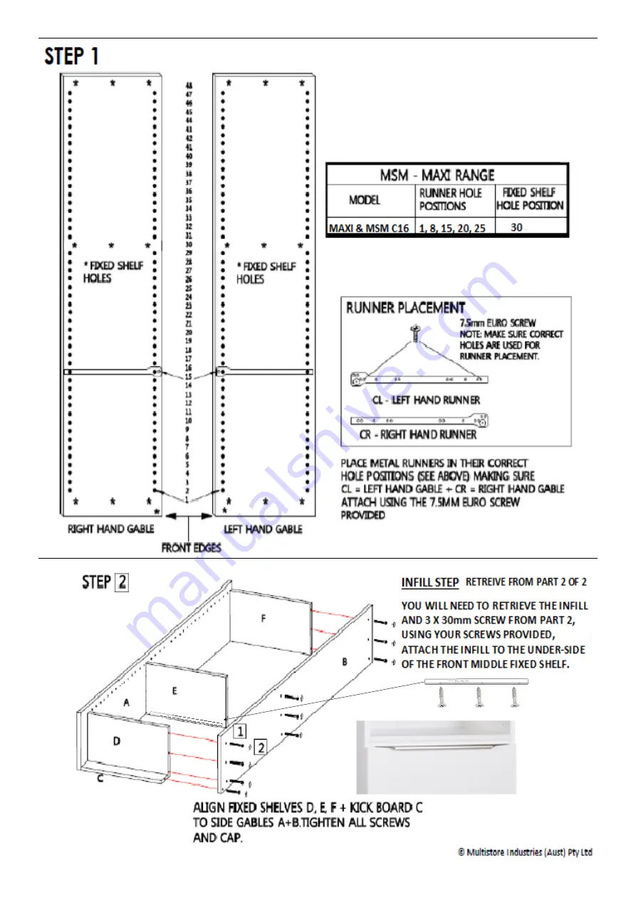 Multistore MAXI 16 Assembly Instruction Download Page 2