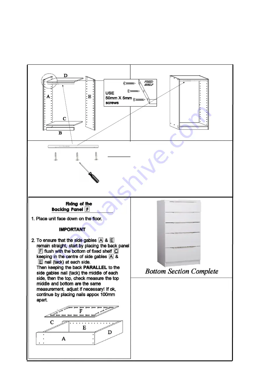 Multistore MSM-C06 Assembly Instructions Manual Download Page 3