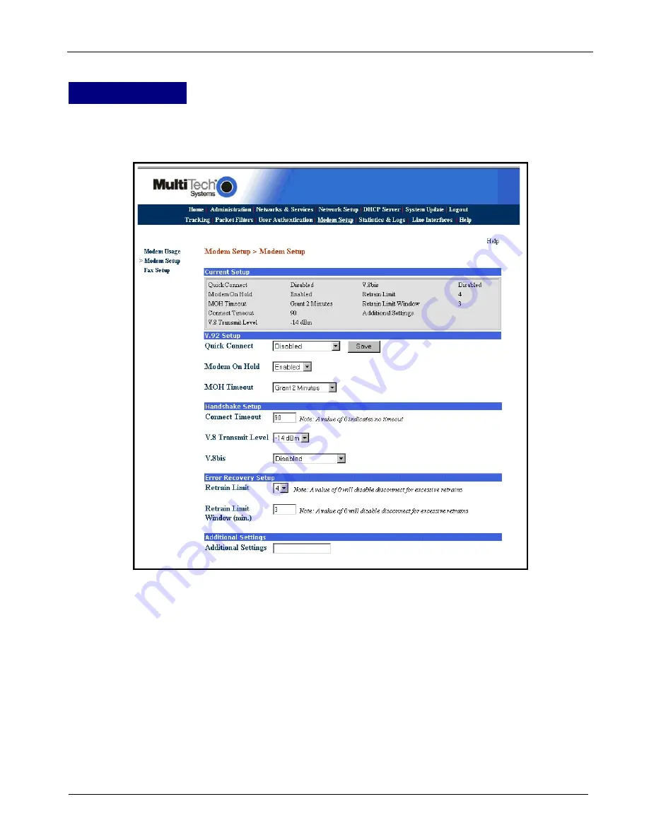 Multitech MultiAccess MULTIACCESS MA30120 Скачать руководство пользователя страница 93