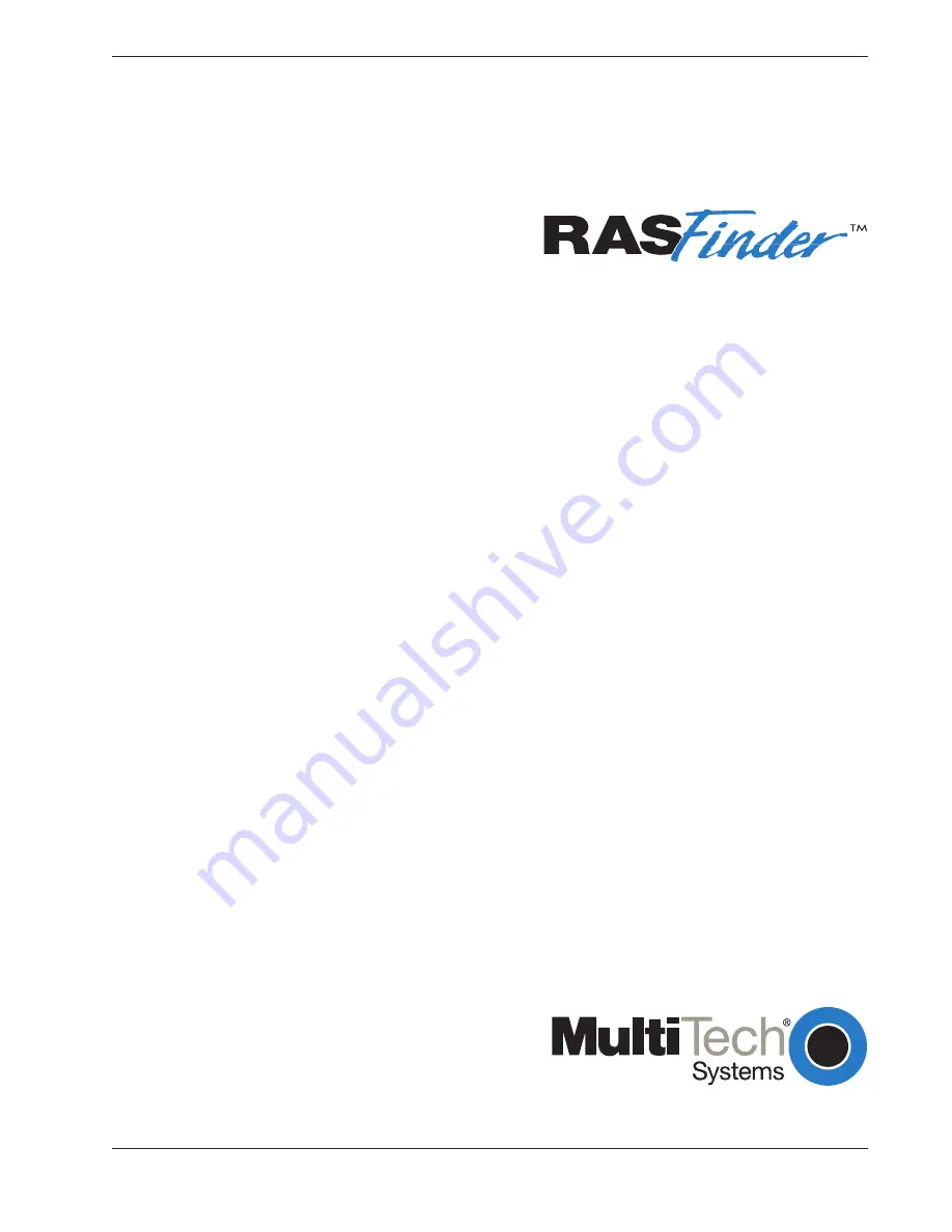 Multitech RASFinder RF300E User Manual Download Page 109