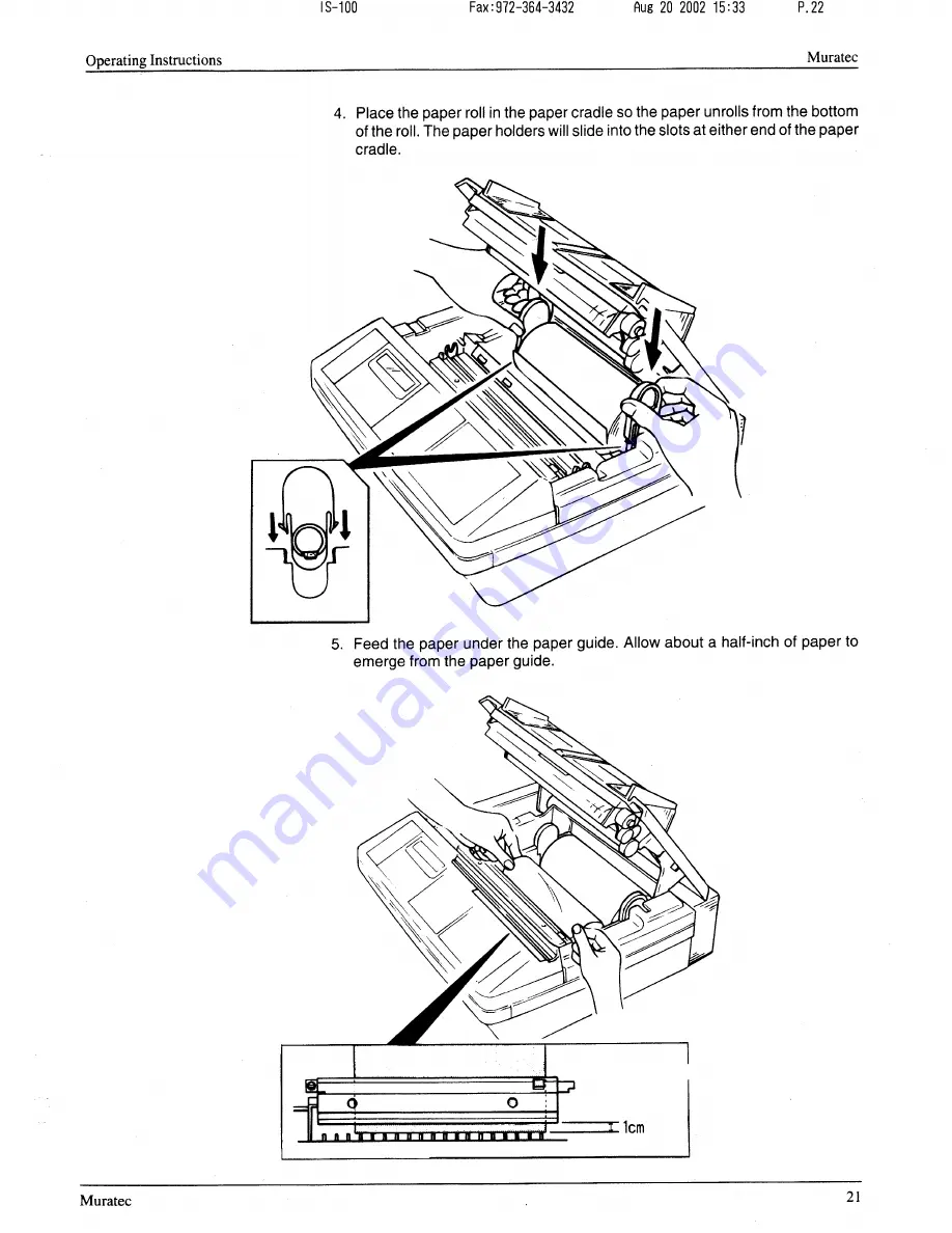 Muratec F-56 Operating Instructions Manual Download Page 22