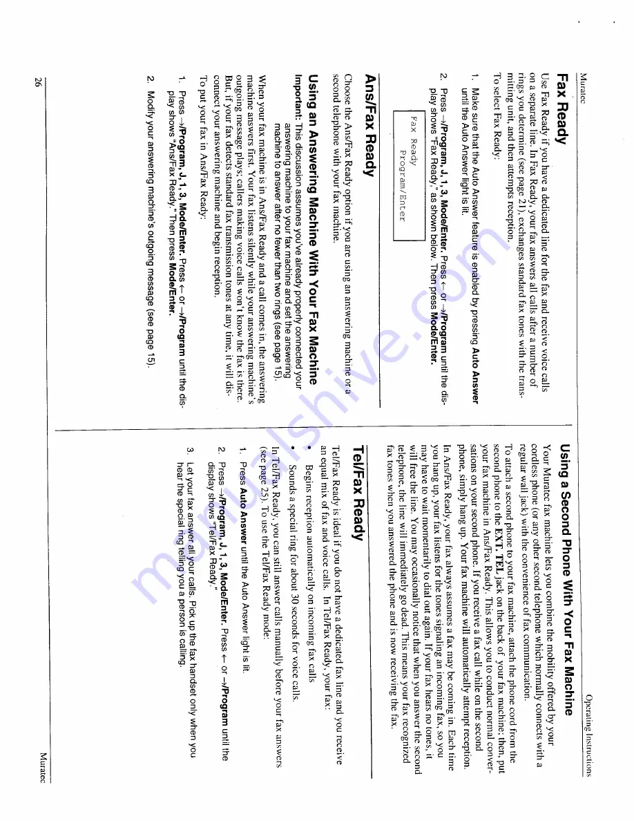 Muratec F-60 Operating Instructions Manual Download Page 28