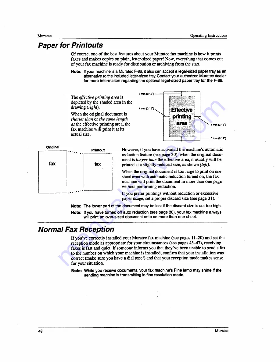 Muratec F-76 Operating Instructions Manual Download Page 50