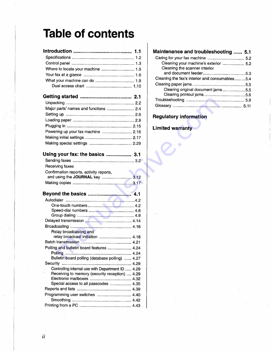 Muratec F-95 Operating Instructions Manual Download Page 5