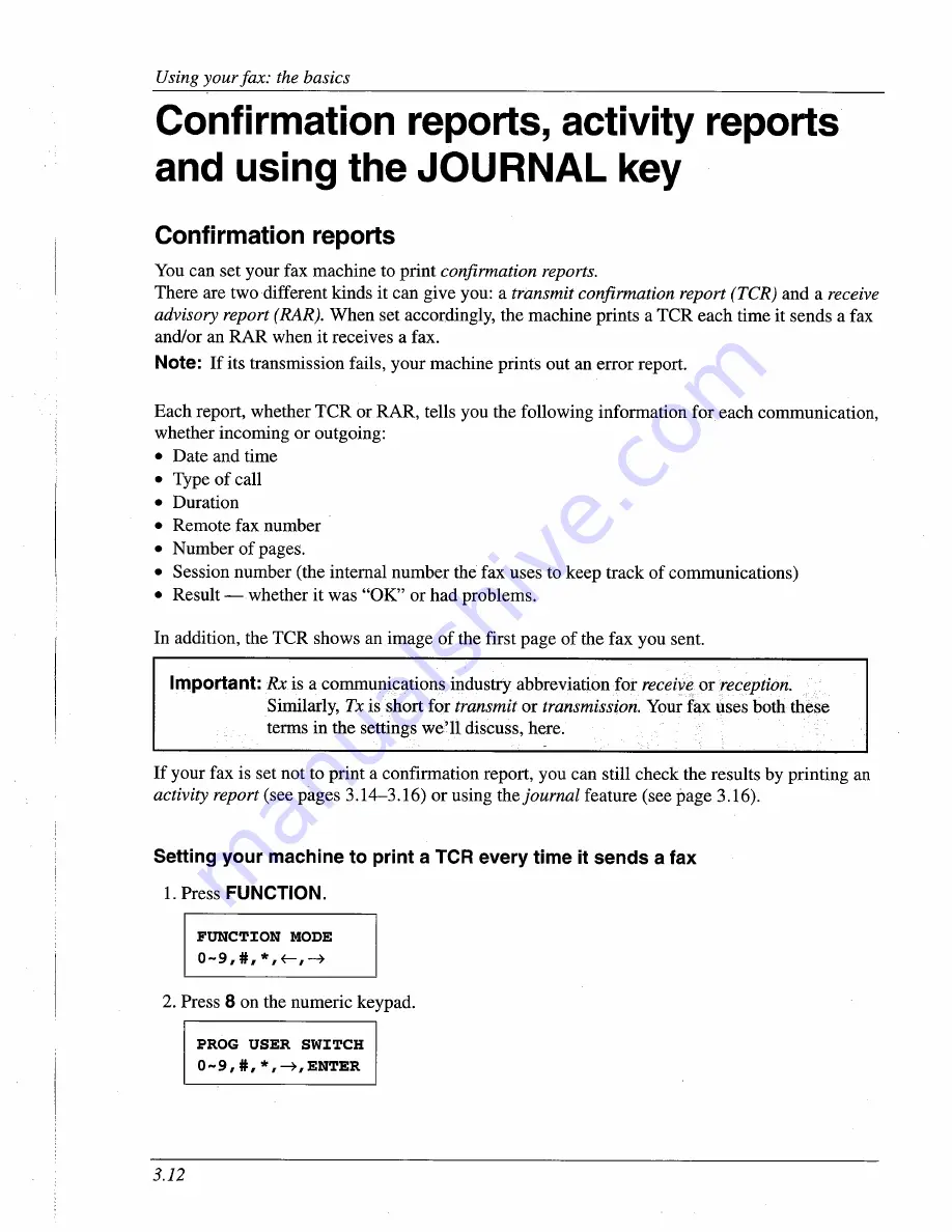 Muratec F-95 Operating Instructions Manual Download Page 61