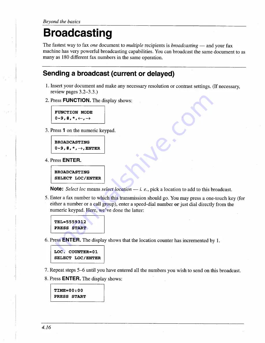 Muratec F-95 Operating Instructions Manual Download Page 83