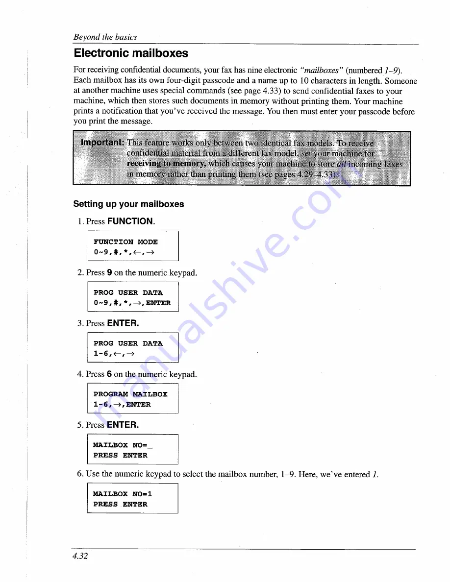 Muratec F-95 Operating Instructions Manual Download Page 99