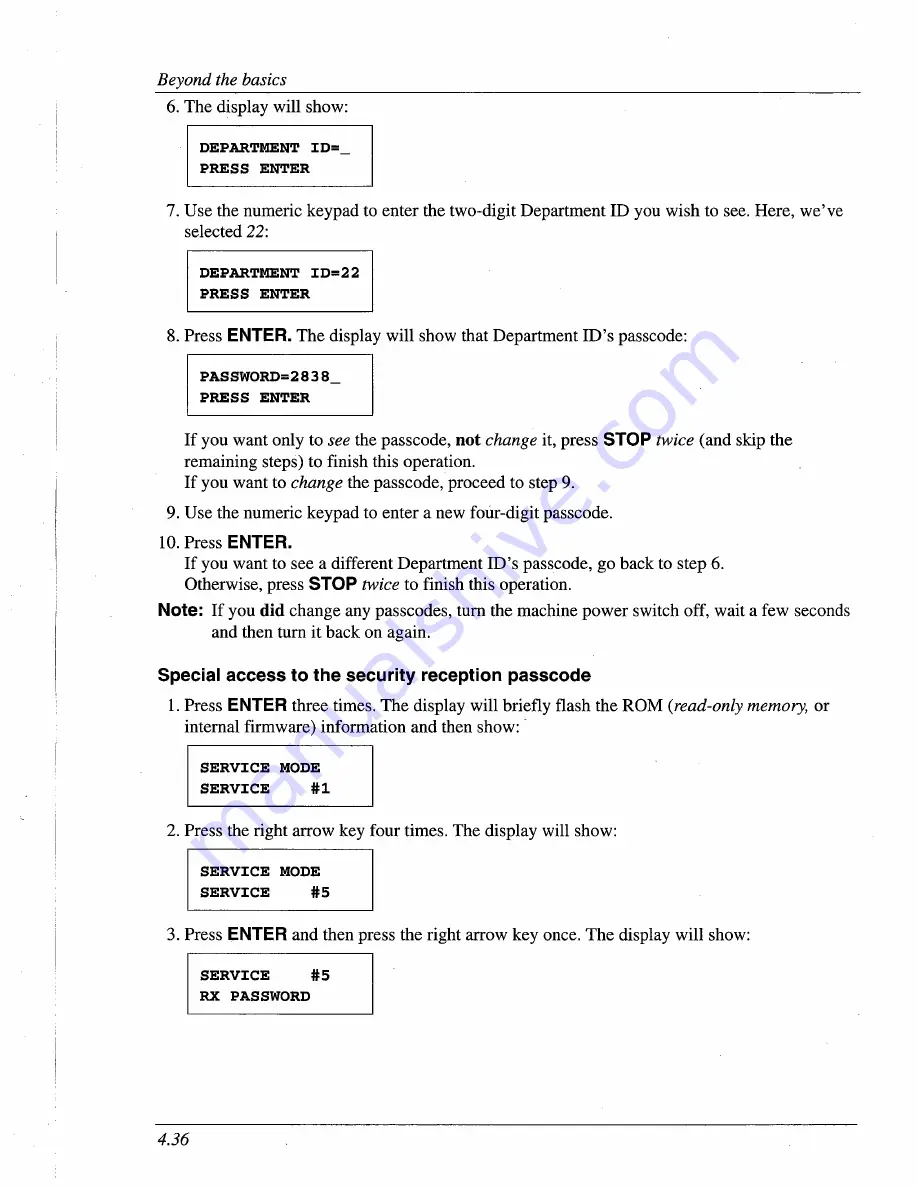 Muratec F-95 Operating Instructions Manual Download Page 103