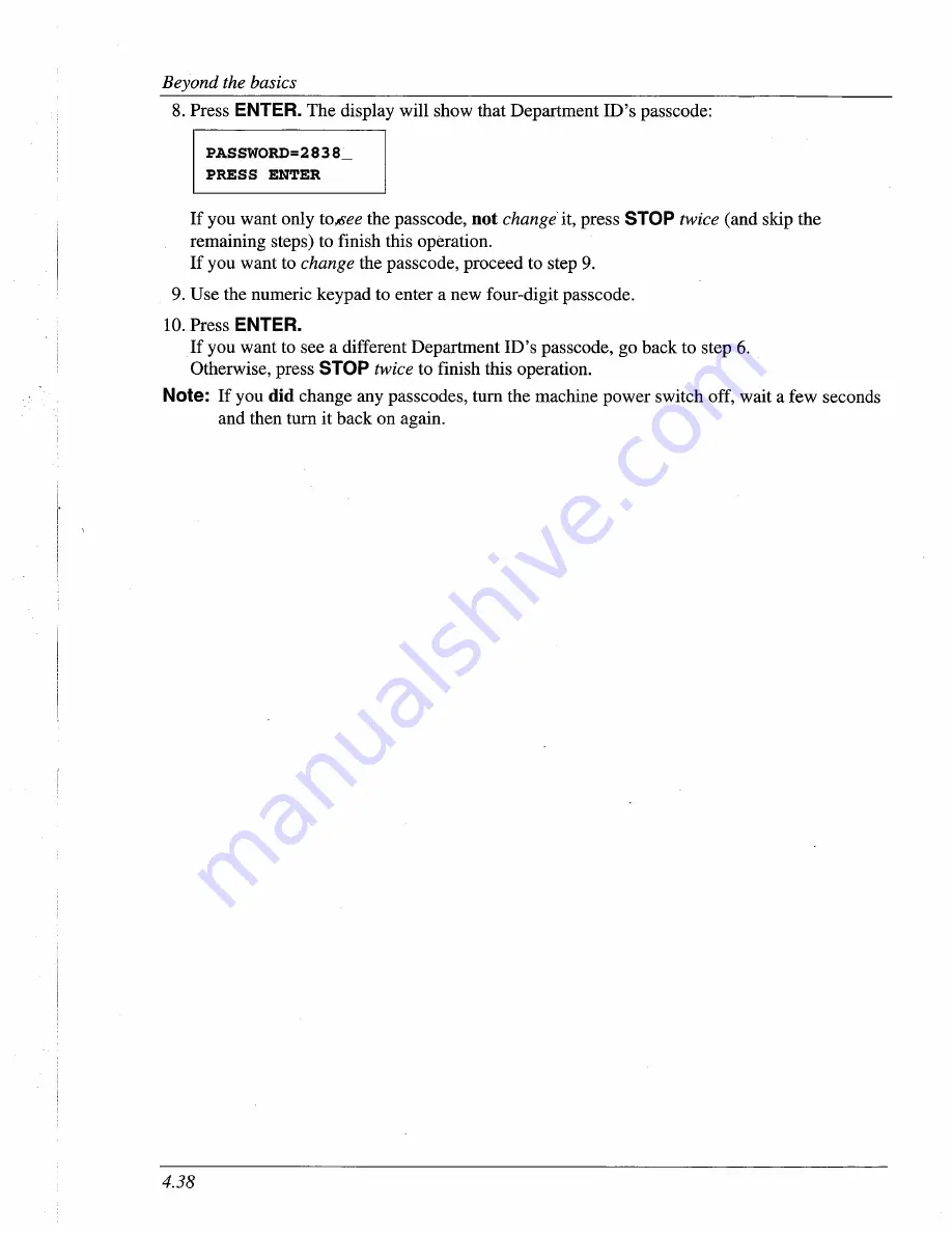 Muratec F-95 Operating Instructions Manual Download Page 105