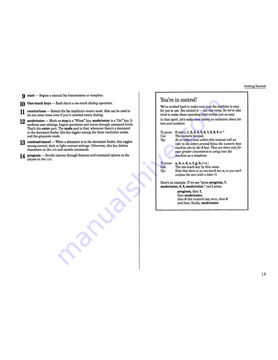 Muratec IMAGEMATE Operating Instructions Manual Download Page 12