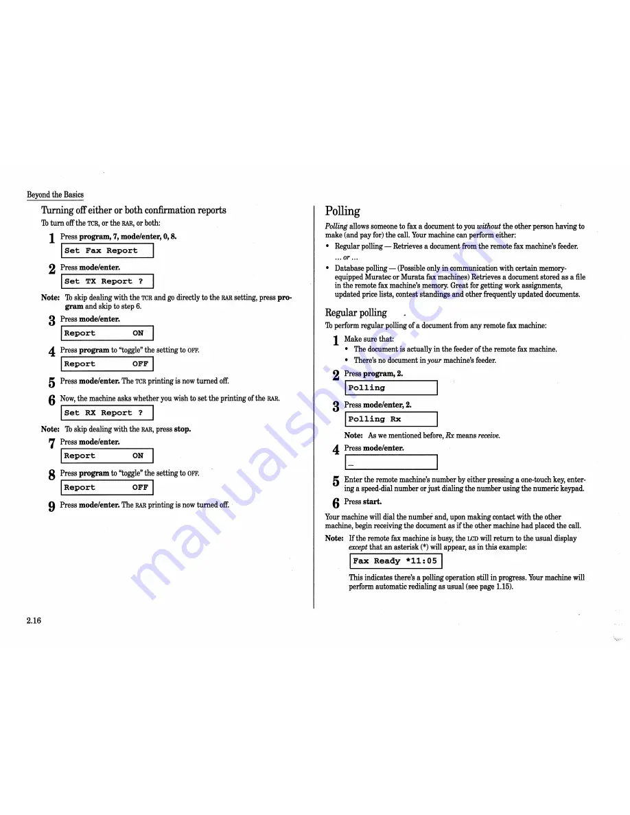 Muratec IMAGEMATE Operating Instructions Manual Download Page 43