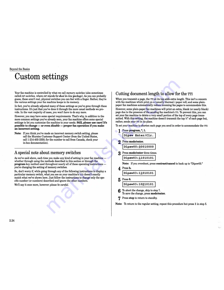 Muratec IMAGEMATE Operating Instructions Manual Download Page 51