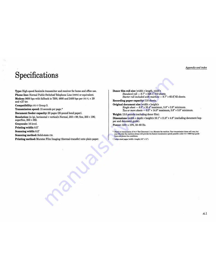 Muratec IMAGEMATE Operating Instructions Manual Download Page 74