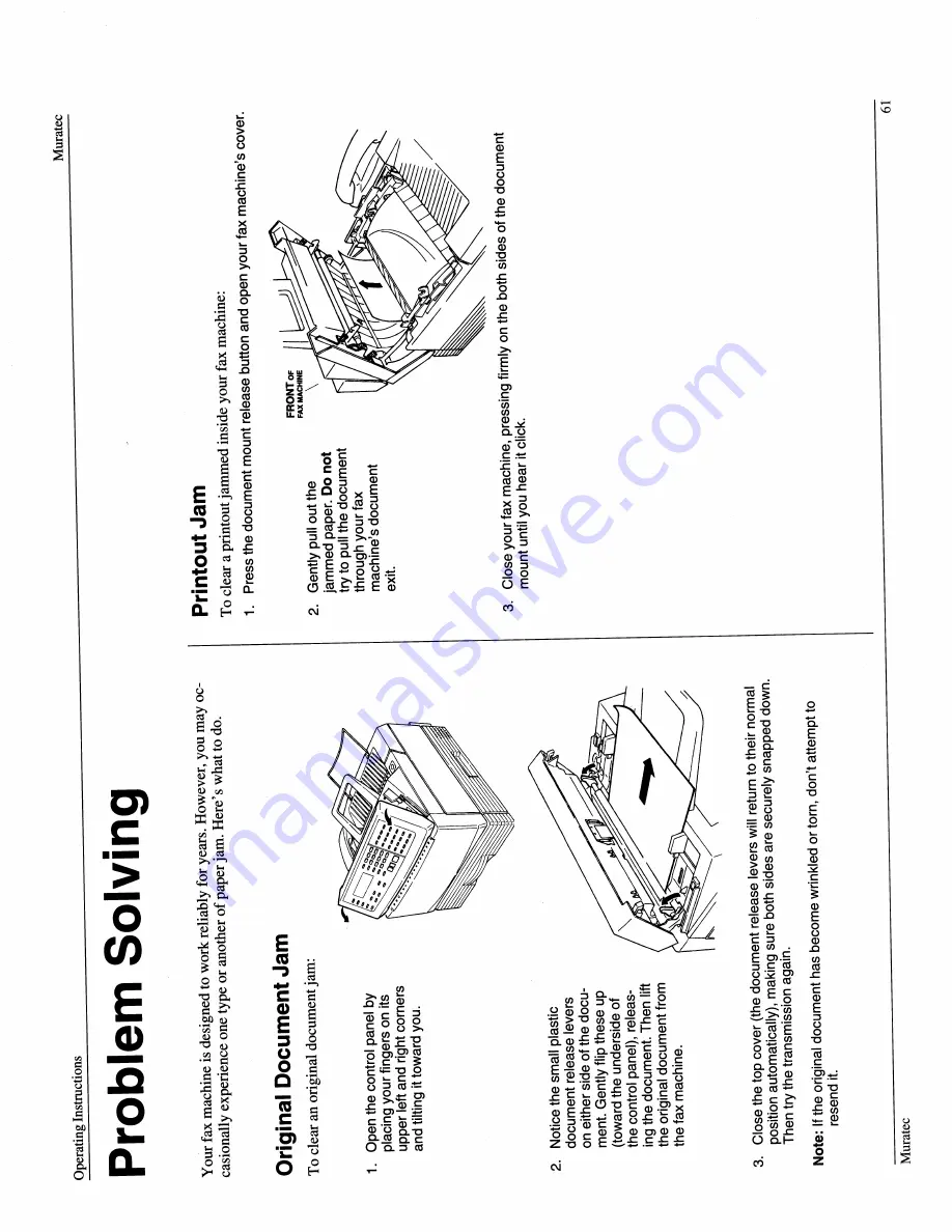 Muratec M-4700 Скачать руководство пользователя страница 63