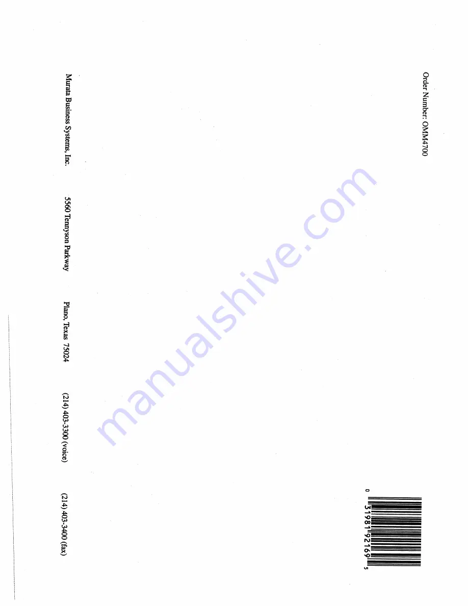 Muratec M-4700 Operating Instructions Manual Download Page 88