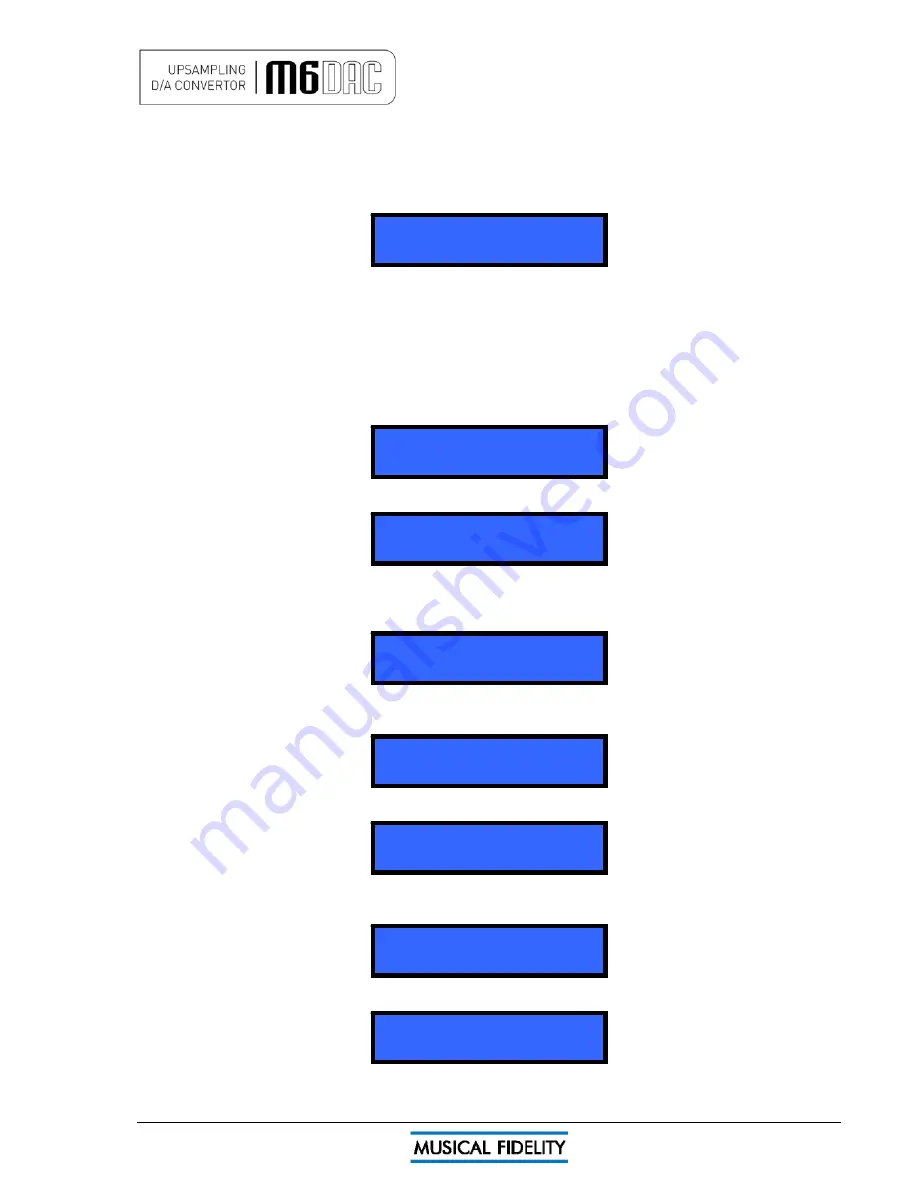 Musical Fidelity M6DAC Instructions For Use Manual Download Page 14