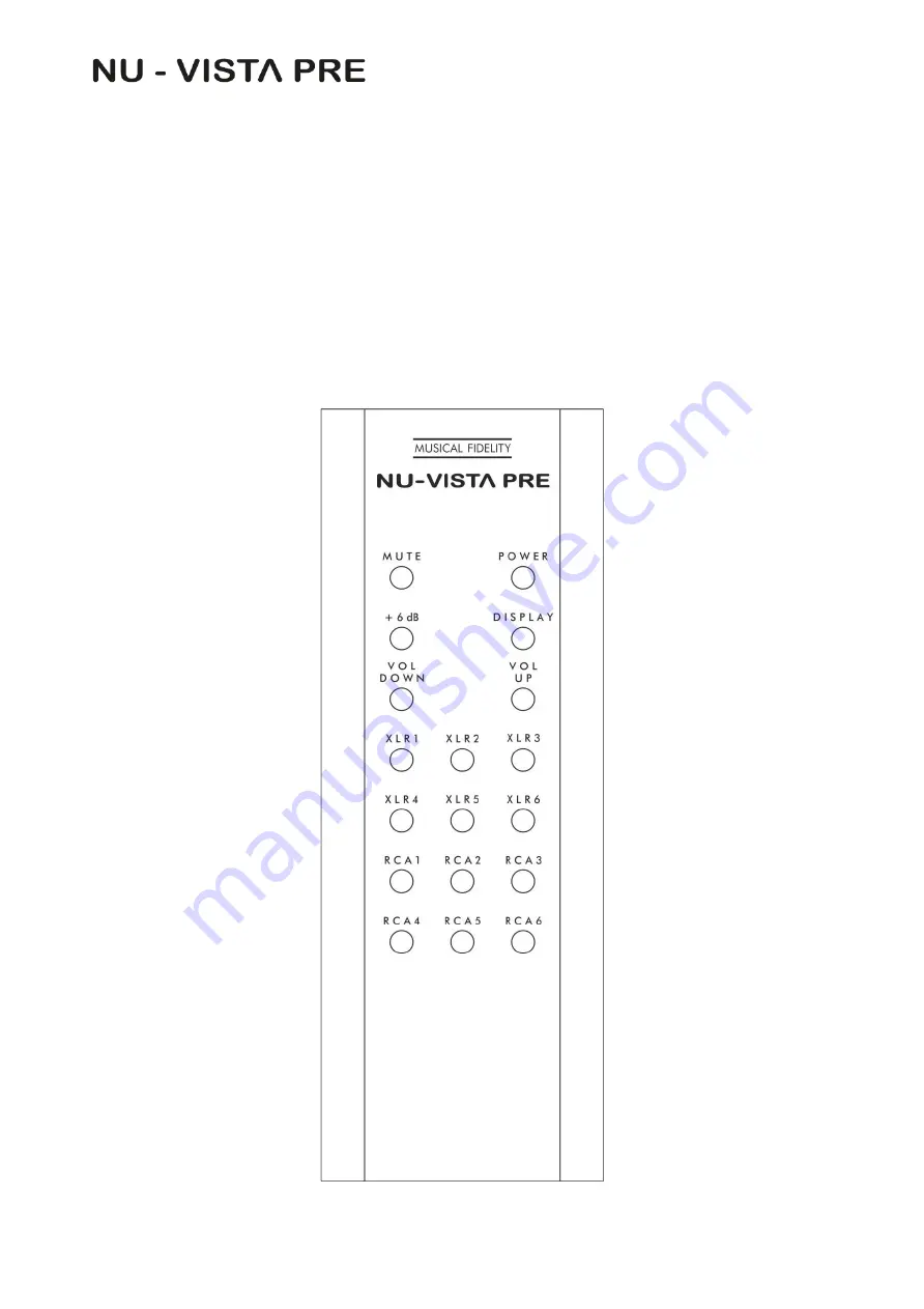 Musical Fidelity NU-VISTA Series Installation Manual Download Page 11