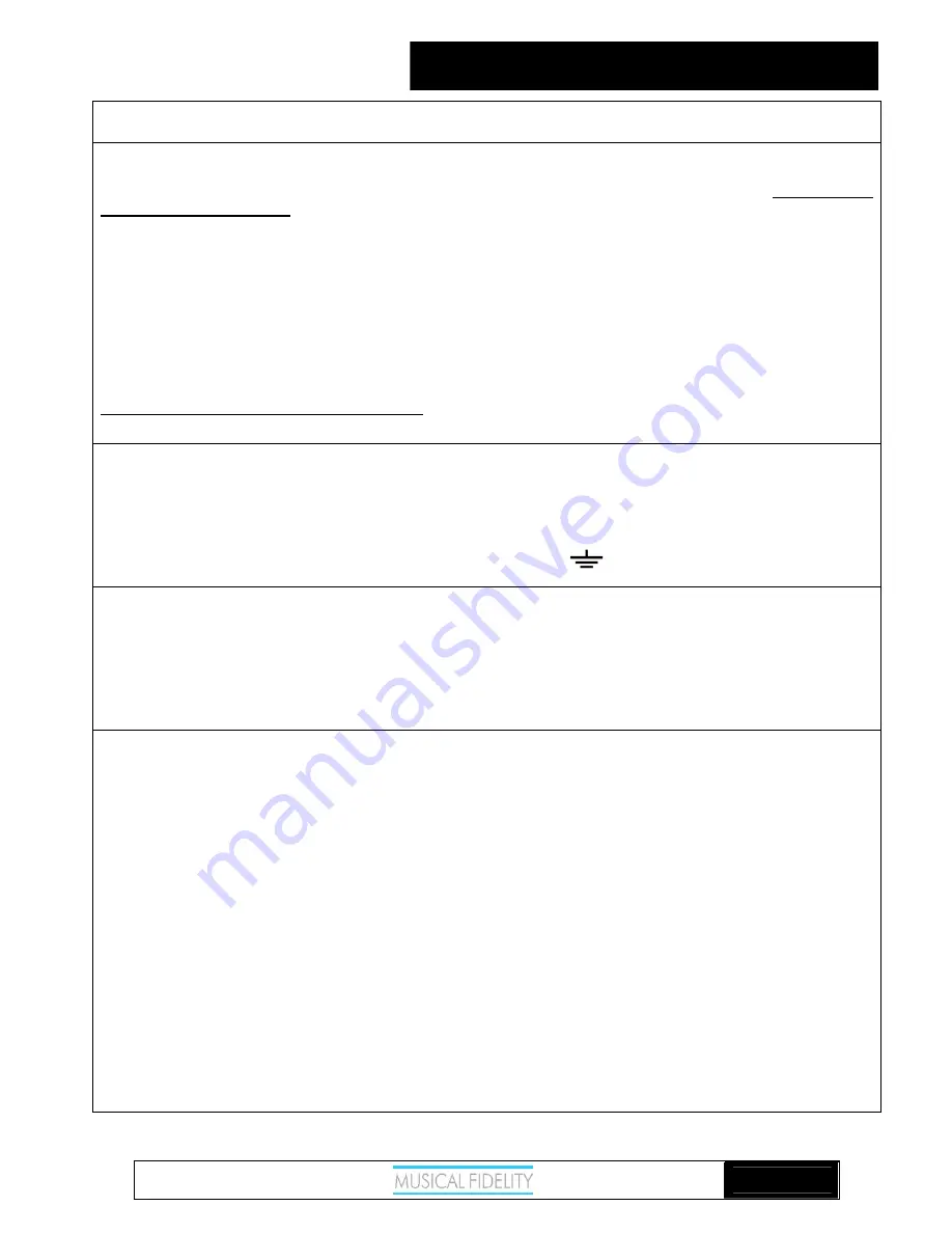 Musical Fidelity X-PSU V8 Instructions For Use Manual Download Page 3