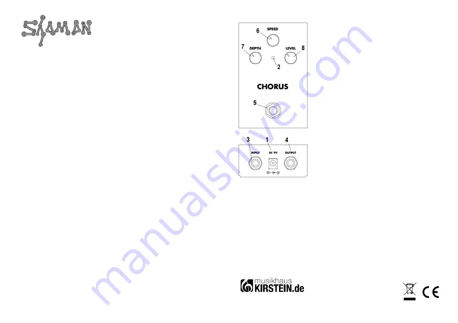 Musikhaus Kirstein Shaman CCH-01 Скачать руководство пользователя страница 1