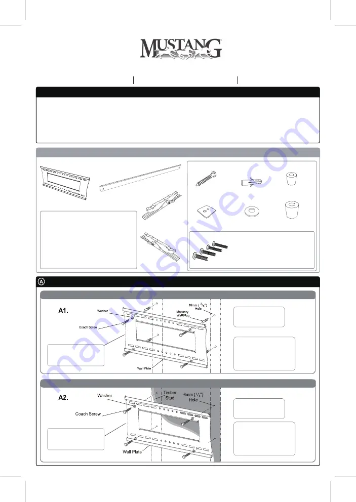 Mustang MV-TILT2B Installation Instructions Manual Download Page 3