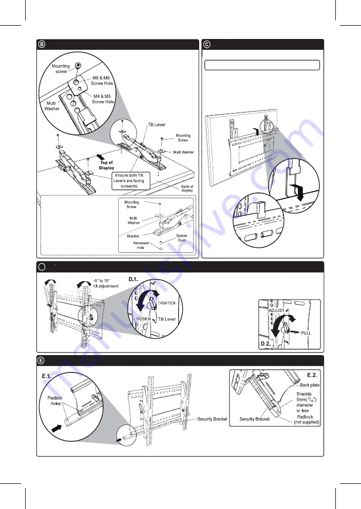 Mustang MV-TILT2B Installation Instructions Manual Download Page 4