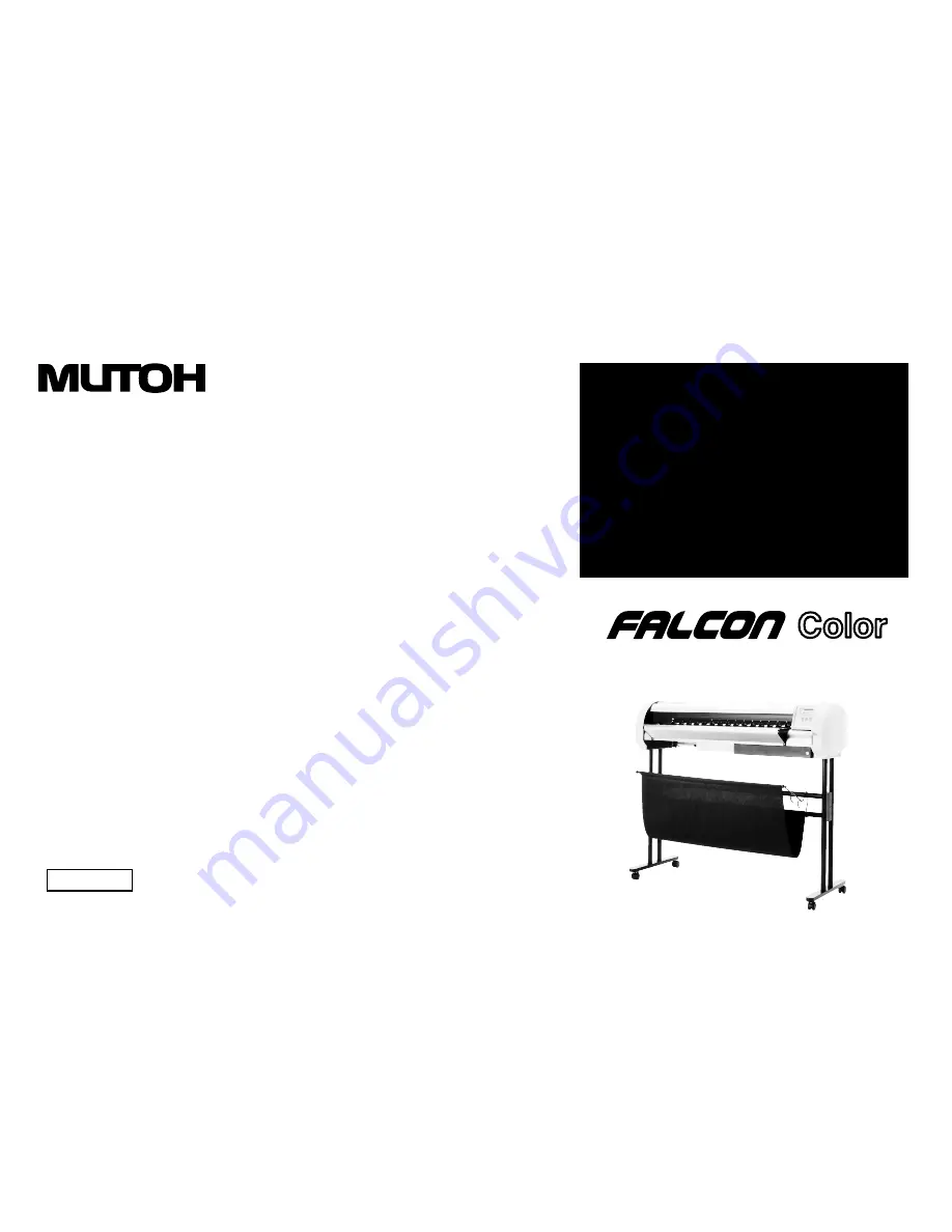 MUTOH Falcon RJ-4100 Maintenance Manual Download Page 1