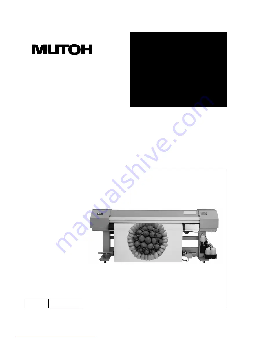 MUTOH PJ-1614NXE Maintenance Manual Download Page 1