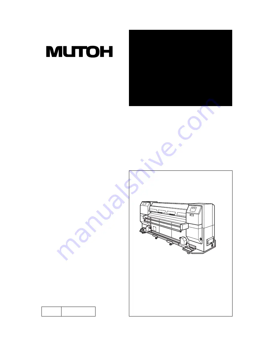 MUTOH PJ-2646NXE Installation Manual Download Page 1