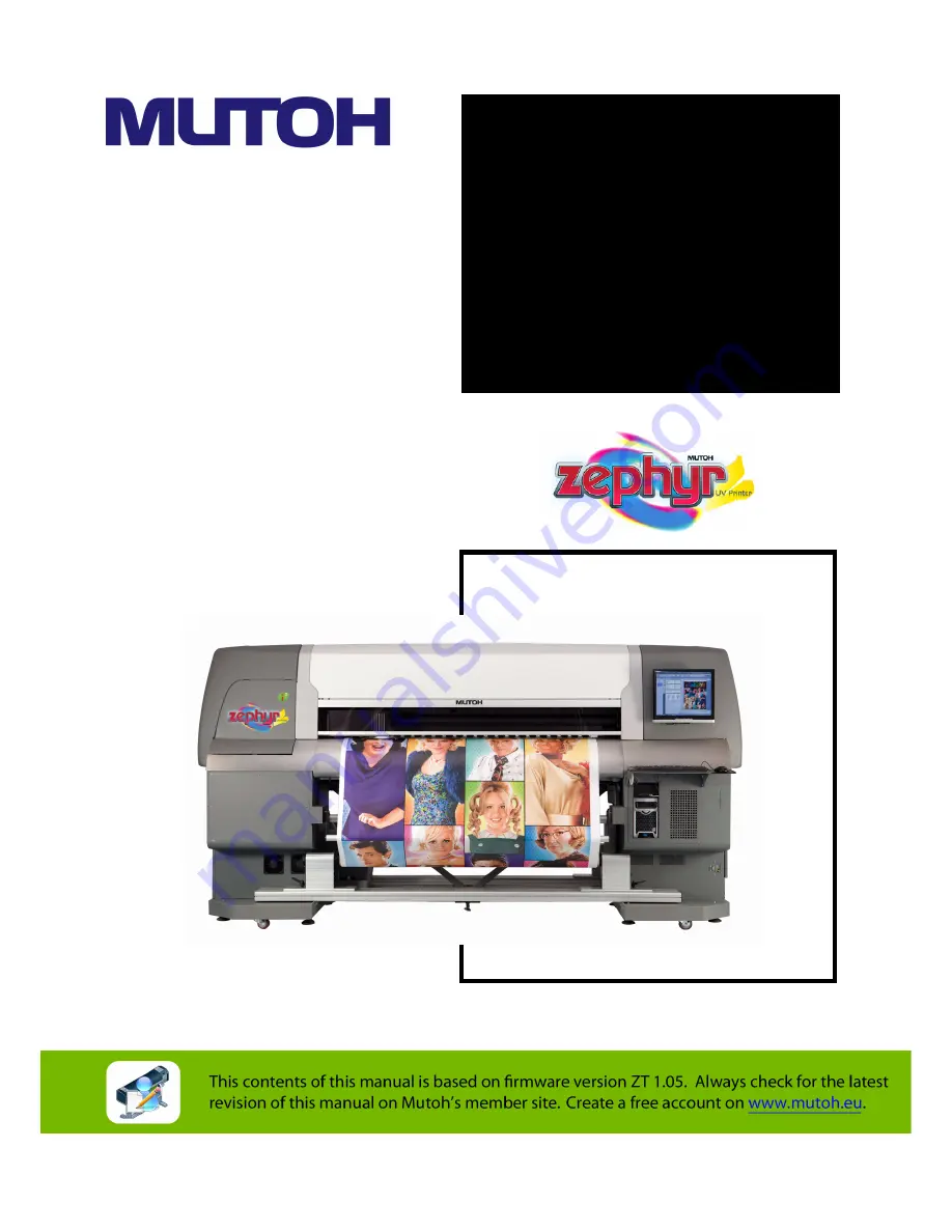 MUTOH Zephyr TS User Manual Download Page 1