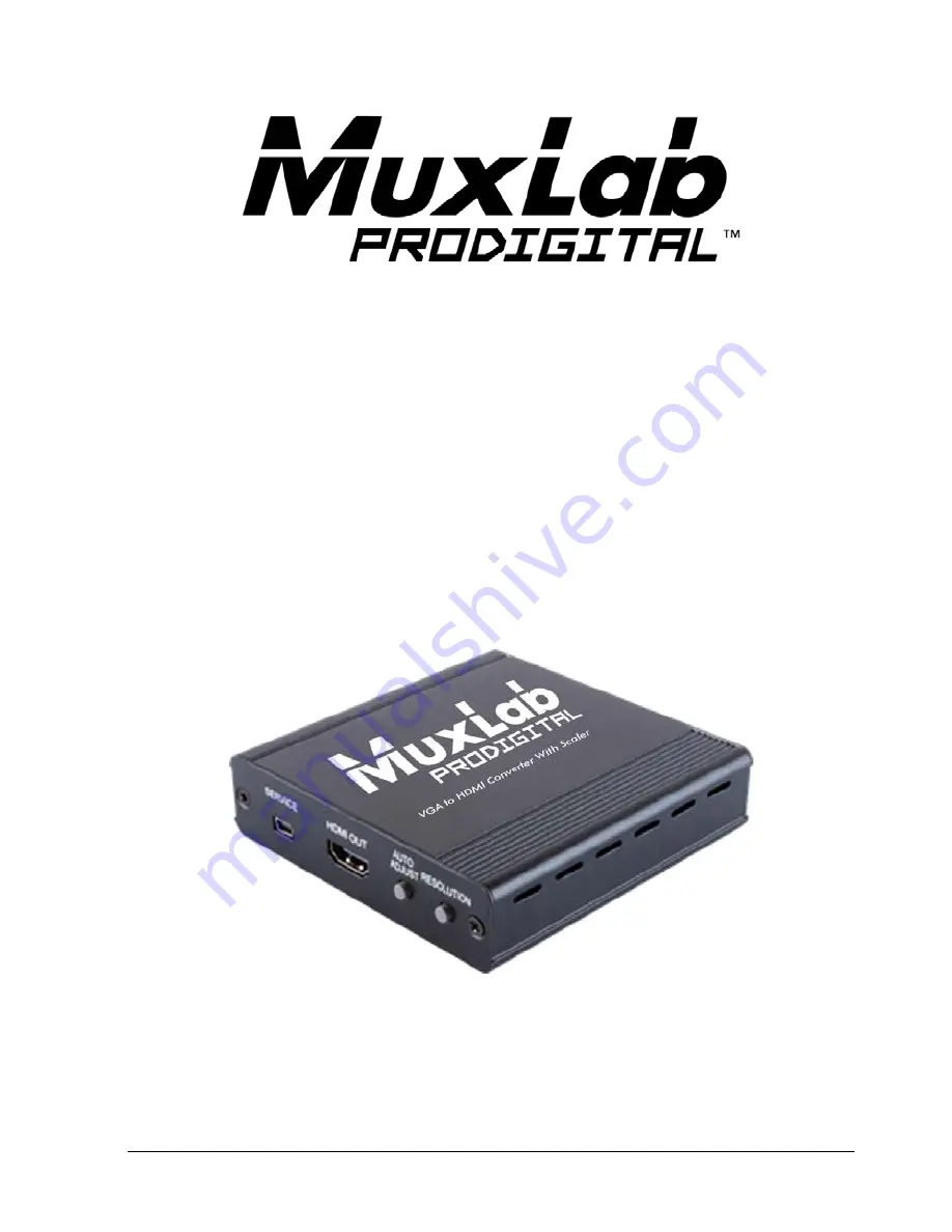 MuxLab 500149 Installation Manual Download Page 1