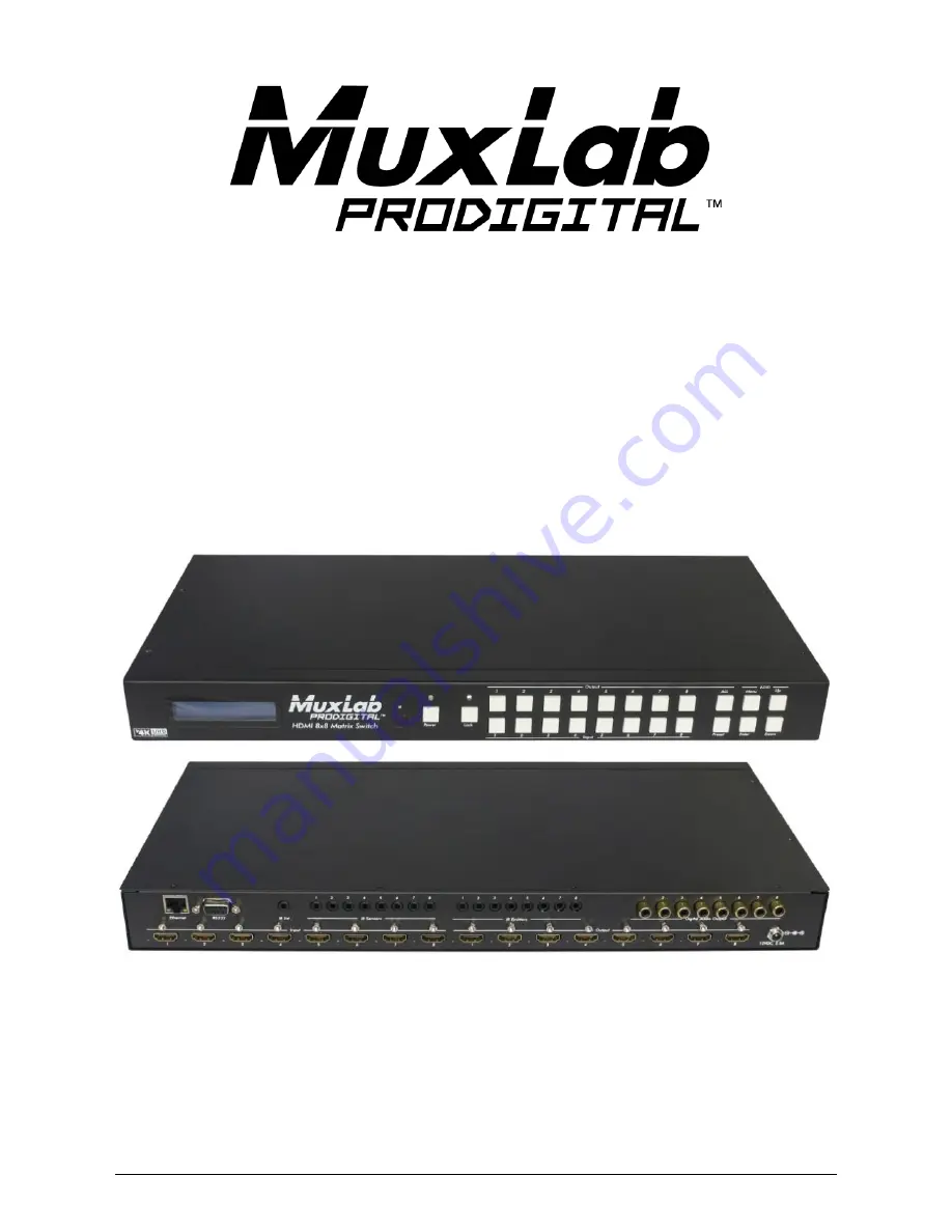 MuxLab 500441 Installation Manual Download Page 1