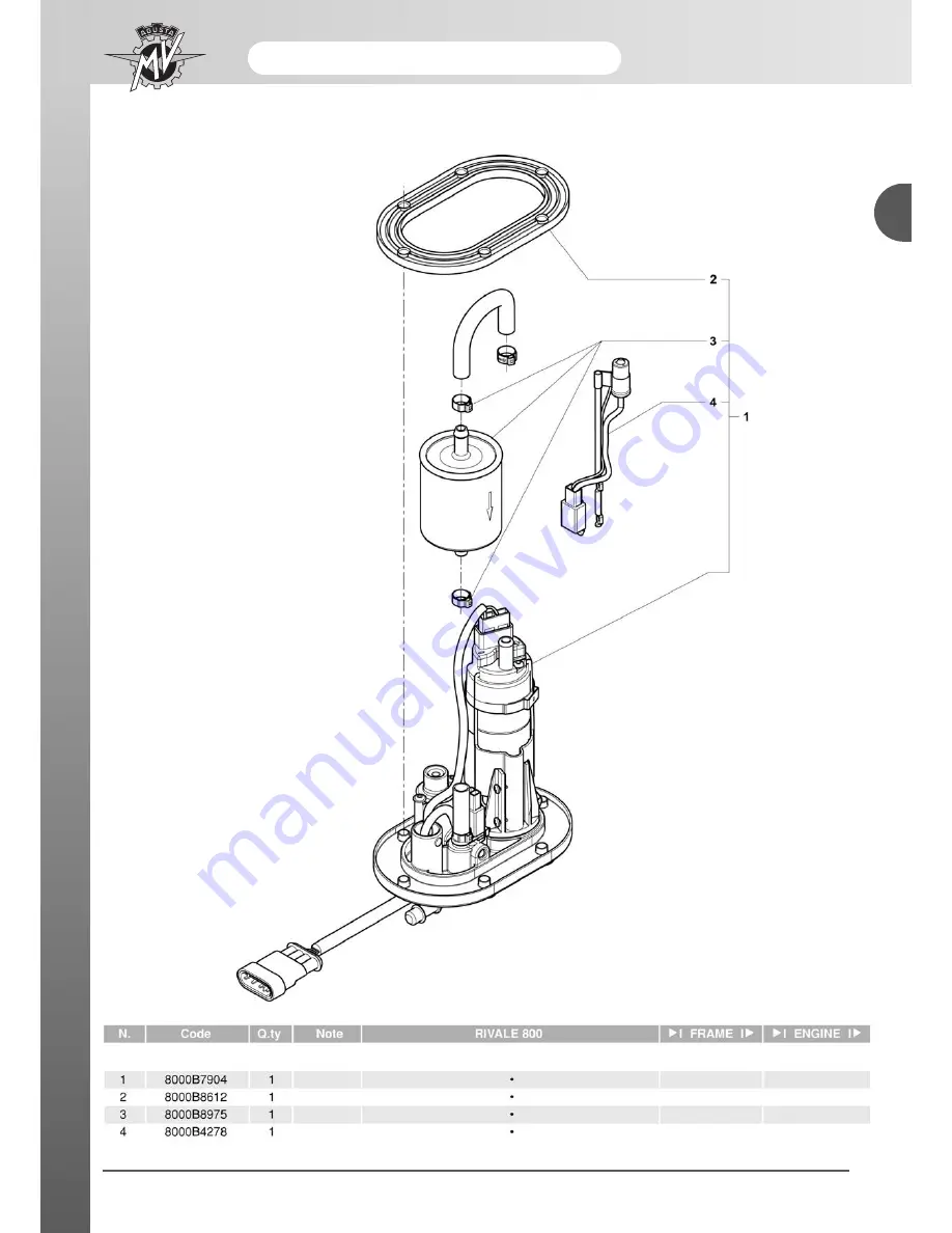 MV Agusta Rivale 800 Workshop Manual Download Page 41