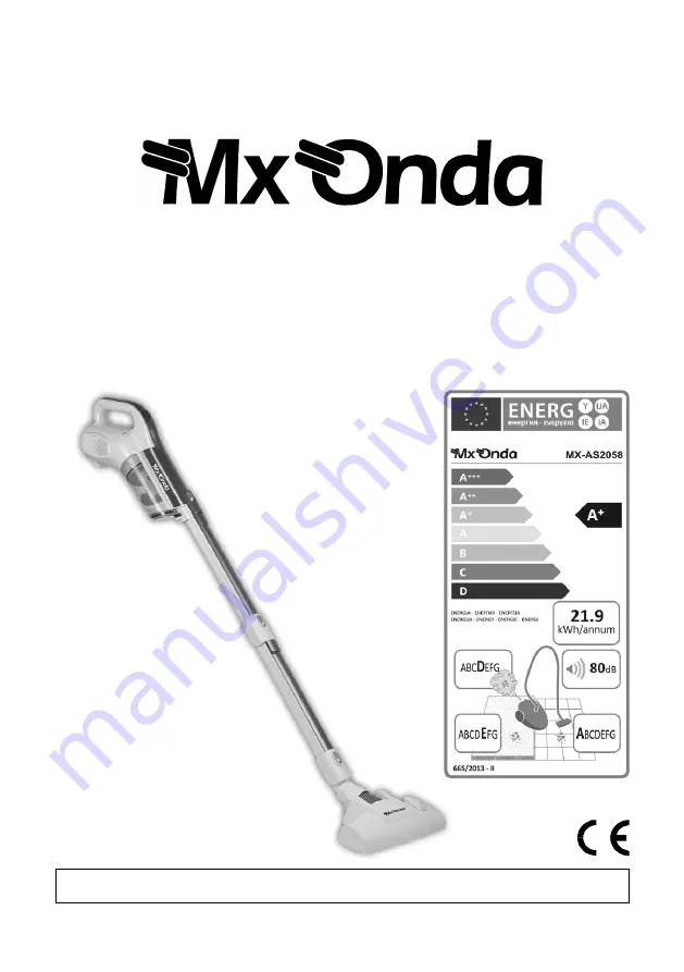 Mx Onda MX-AS2058 Instruction Manual Download Page 1