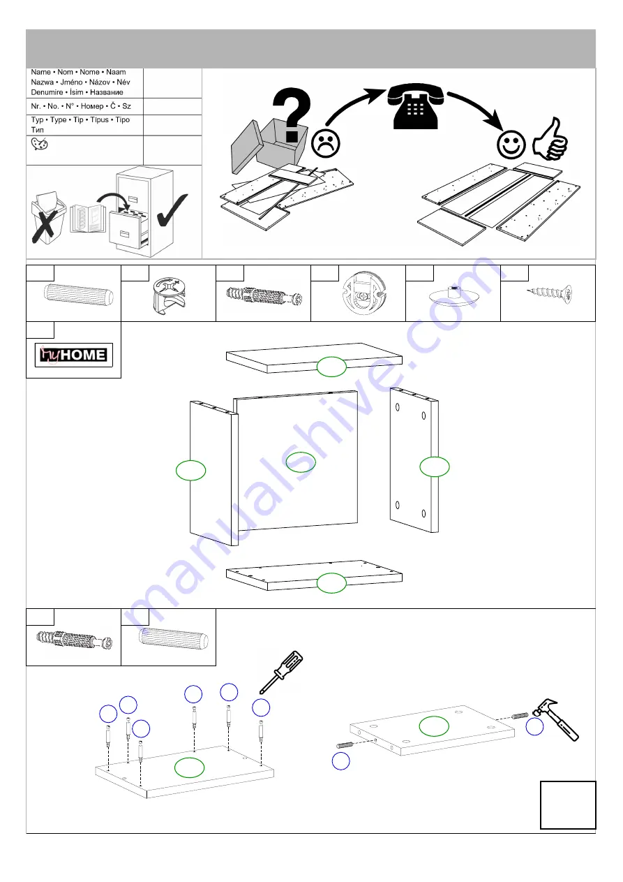 my home Legro 1764846 Assembly Instructions Download Page 2