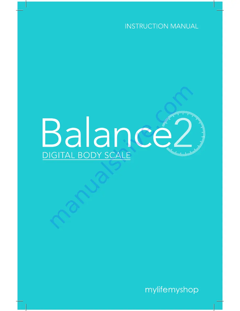 My Life My Shop Balance2 Instruction Manual Download Page 1