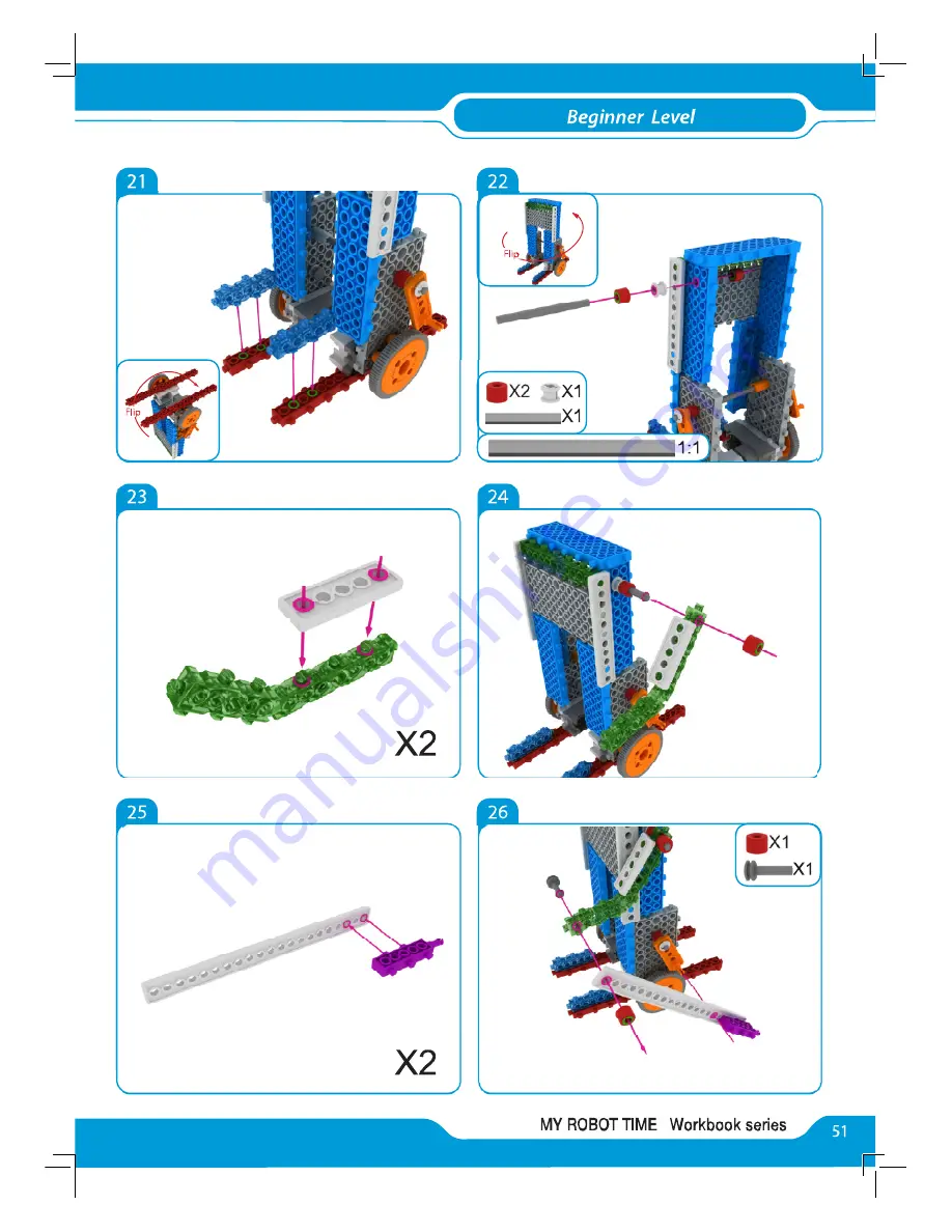 My Robot Time MRT3 Series Assembly Instructions Manual Download Page 51