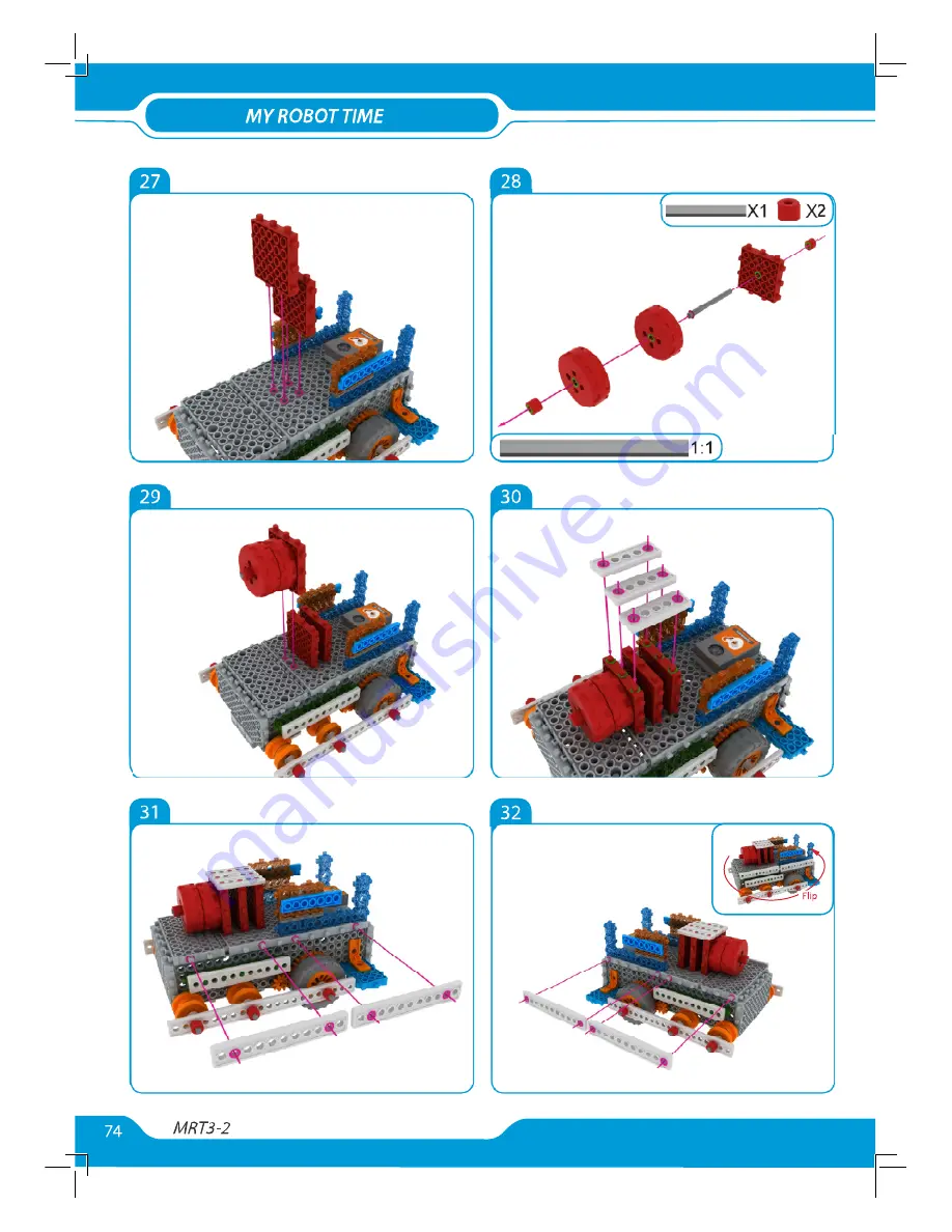 My Robot Time MRT3 Series Assembly Instructions Manual Download Page 74