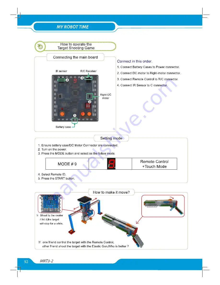 My Robot Time MRT3 Series Assembly Instructions Manual Download Page 92