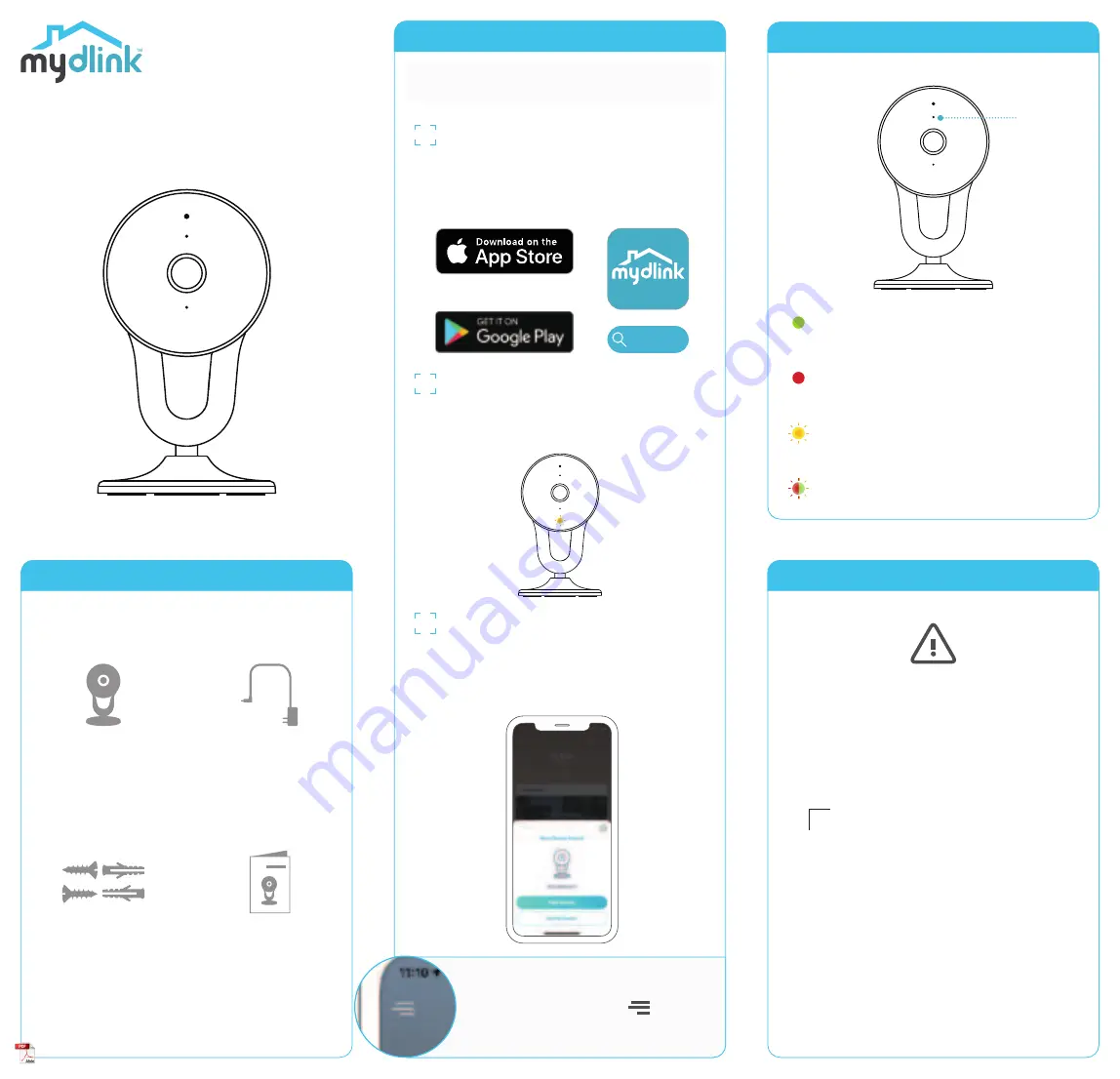 MYDLINK DCS-8300LHV2 Quick Installation Manual Download Page 1