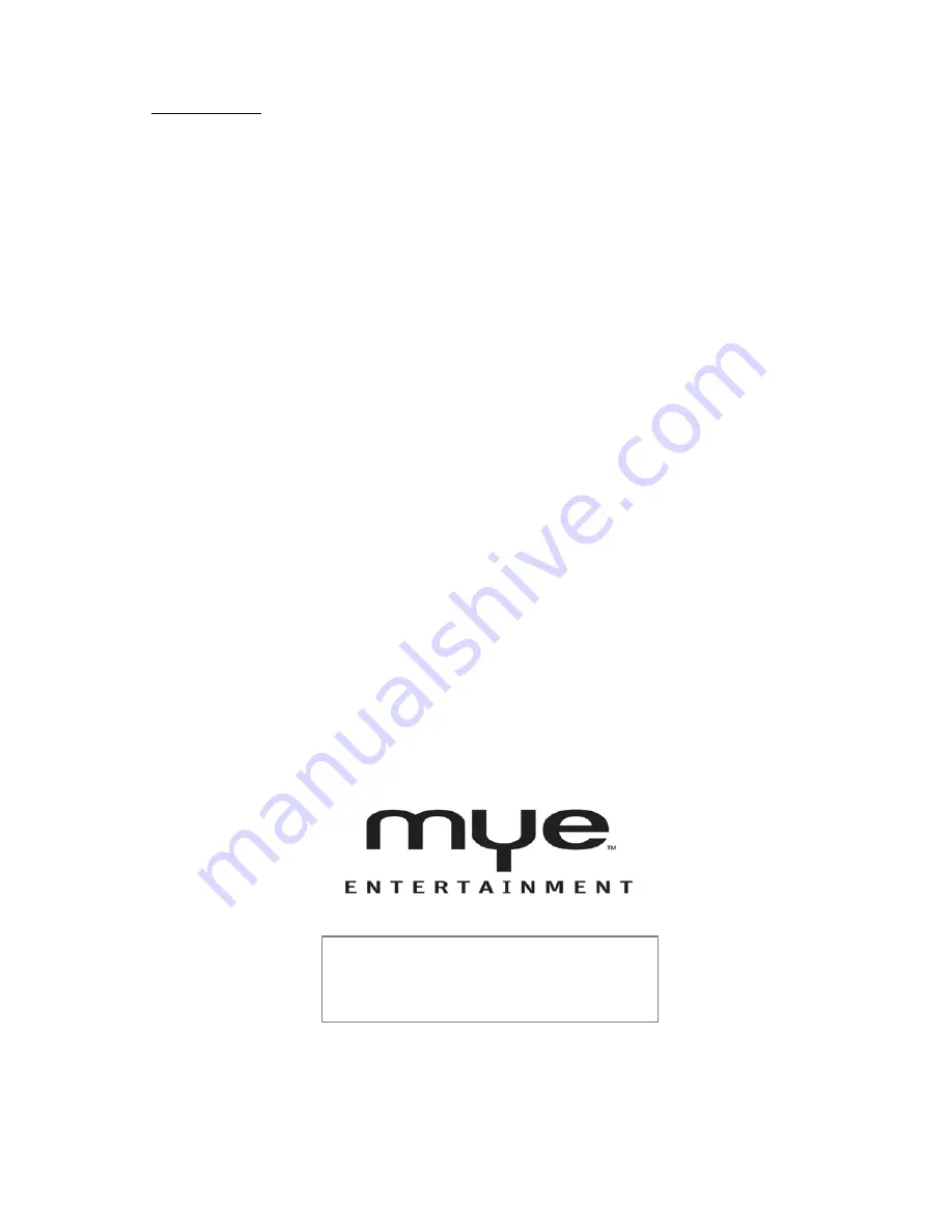 MYE MWTD-S9 Operation Manual Download Page 10