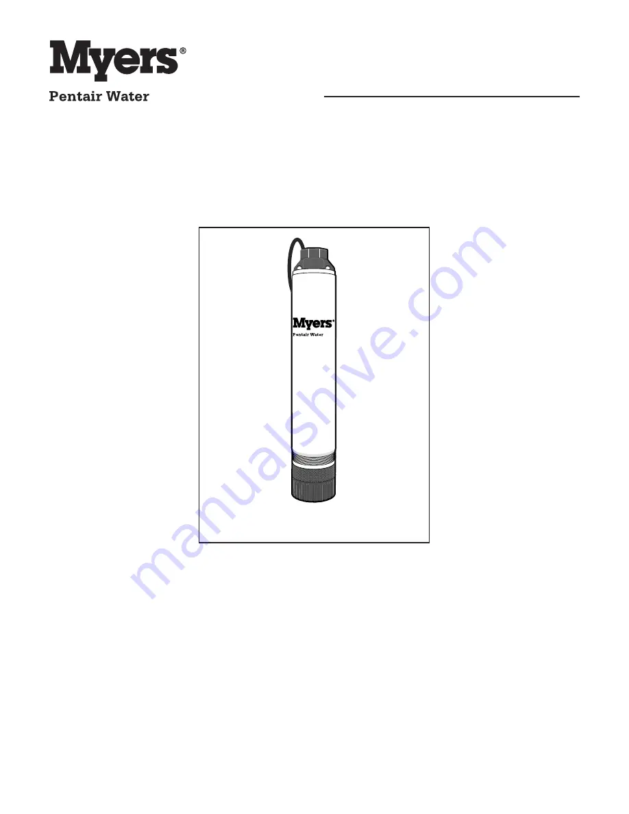 MYERS 10MD05221 Owner'S Manual Download Page 13