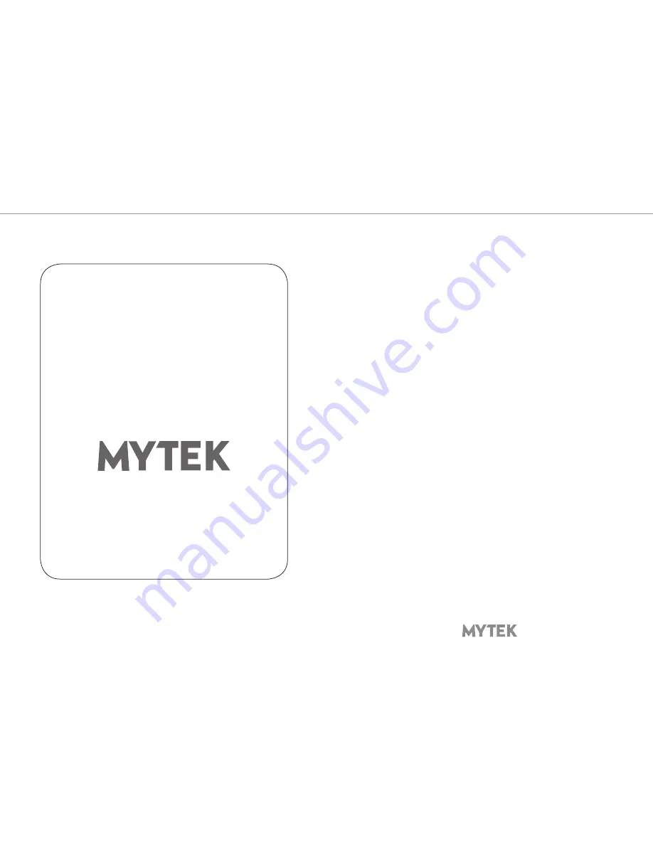 MyTek Brooklyn AMP Owner'S Manual Download Page 2